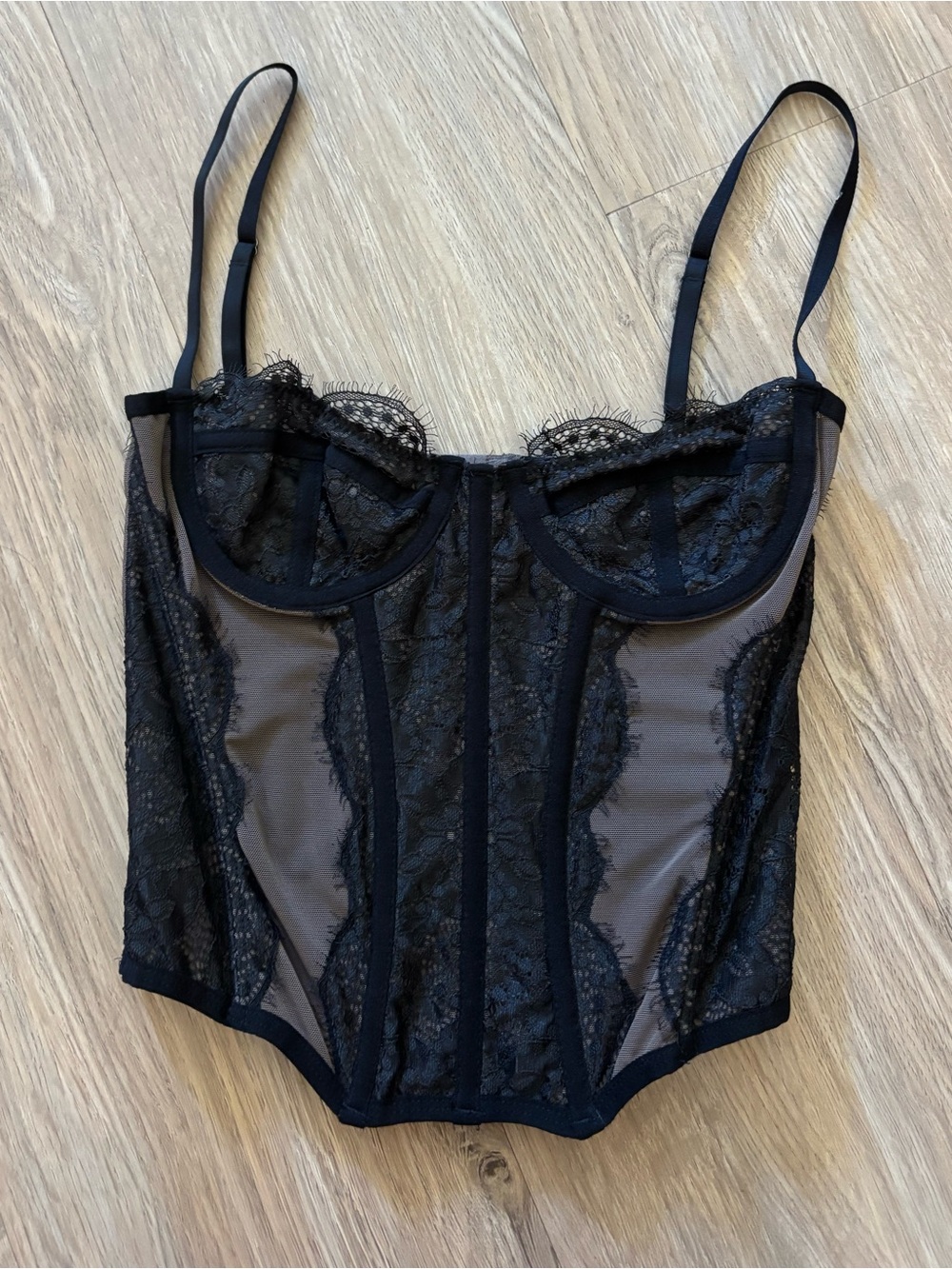 Urban Outfitters Out From Under Black Corset Top